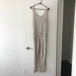 Cream jumpsuit/overalls